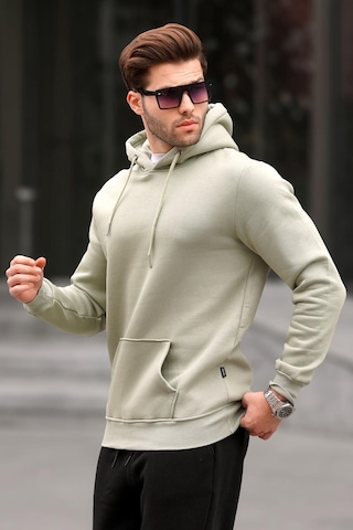 Madmext Yağ Yeşili Kapüşonlu Erkek Sweatshirt 5339-yağ Yeşili Yağ Yeşili
