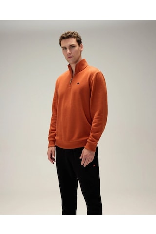 Ellesse 5wm1603-br Erkek Yarım Fermuarlı Sweat Kiremit