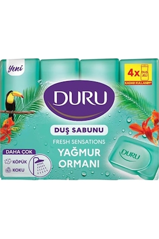 Duru Fresh Sensations Yağmur Ormanı Duş Sabunu 4 x 150 G Duru Fresh Sensations Yağmur Ormanı Duş Sabunu 4 x 150 G