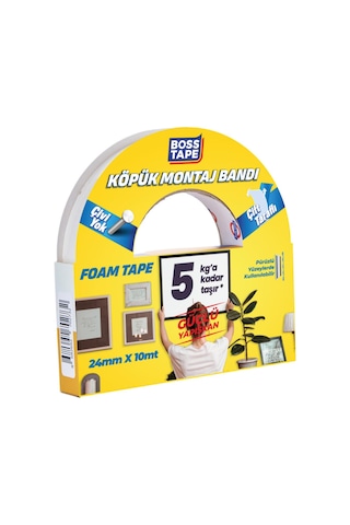 5 Kg Çift Taraflı Köpük Aksesuar Montaj Bandı 24 MMx10m