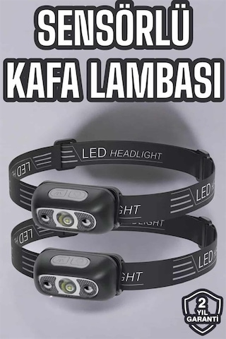 Kafa Lambası Kamp Lambası Led Işık Şarjlı Ayarlanabilir - Uuczhs43lamba2