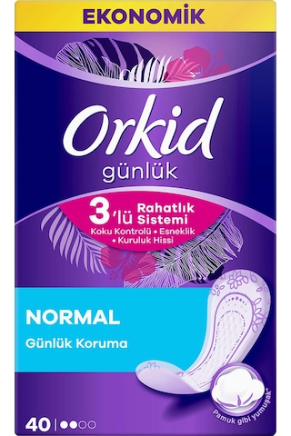 Orkid Normal Günlük Korumalı Ped 40'lı