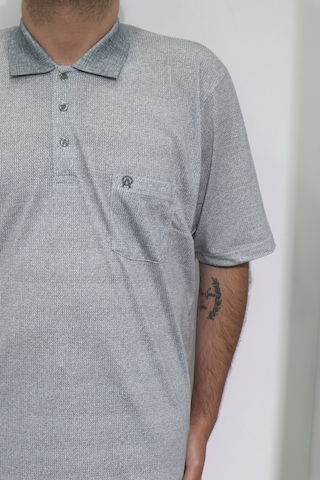 Santa Dmctekstil Erkek Desenli Klasik Kesim Rahat Kalıp Tek Cepli Polo Yaka Battal T-shirt Haki