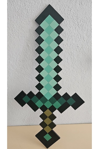 Minecraft Temalı Elmas Kılıc Ahşap Oyuncak