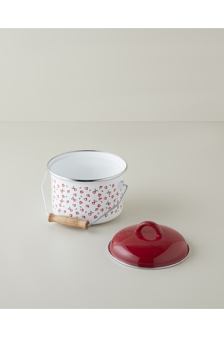 English Home Bright Parade Emaye Bakraç 16 Cm Beyaz Beyaz