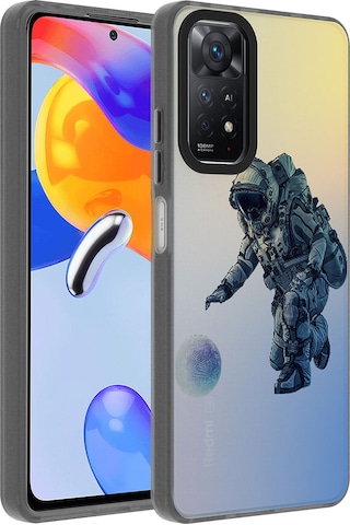 Redmi Note 12 Pro 4g Kılıf Desenli Dragon Sert Kapak - Astronot Astronot Astronot