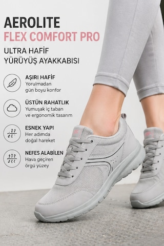 Walkmax Pro Buz Gri Kadın Ultra Hafif Ekstra Rahat Ortopedik ... Buz - Gri
