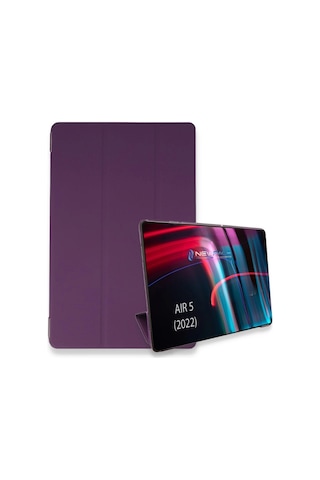 Zenviya21 Apple iPad Uyumlu Air 5 2022 Kılıf Tablet Smart Kılıf - Mor Zenya785 Arka Kapak