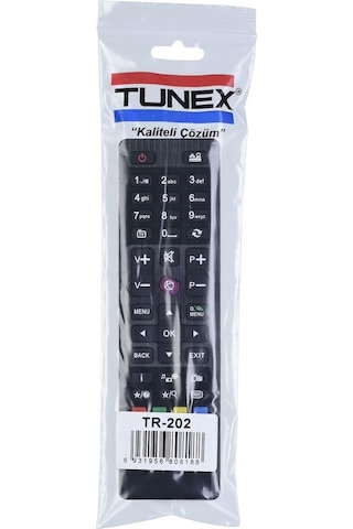 Tunex Vestel Uyumlu Kisa Mor Tuş Çift Kod Led Tv Kumanda Hob1953 Tr-202