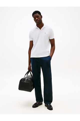 Tommy Hilfiger Mw0mw37309ybr Performance Pique Reg Erkek Polo Tişört Beyaz