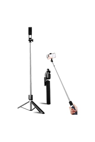 3in1 Bluetooth Kumandalı Ayaklı Selfie Çubuğu Tripod 170 Cm Go Pr