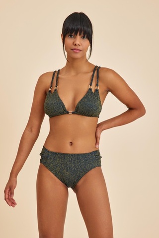 Maldives Lacivert Dolgusuz Üçgen Bikini Üst Lacivert