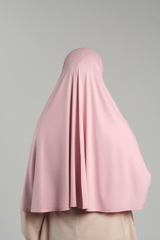 Hürrem Bone Pudra Pratik Hazır Geçmeli Tesettür Eşarp Viskon Pratik Namaz Örtüsü 2201 06 Pudra