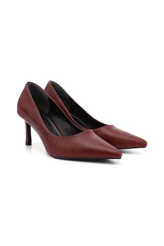 Gönderi(R) Gönderi R Bordo Sivri Burun İnce Topuklu Stiletto Bordo