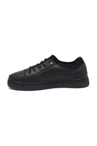 Catelli %100 Deri Ortopedik Erkek Kışlık Rahat Günlük Bağsız Sneaker Ayakkabı 40-44 Kahverengi
