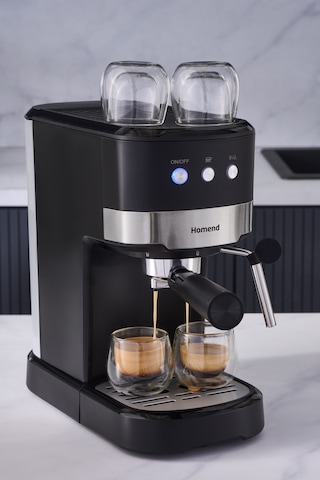 Homend Coffeebreak 5011H Süt Köpürtücülü, 15 Bar Basınçlı Espresso Makinesi, 1100W 1,2L
