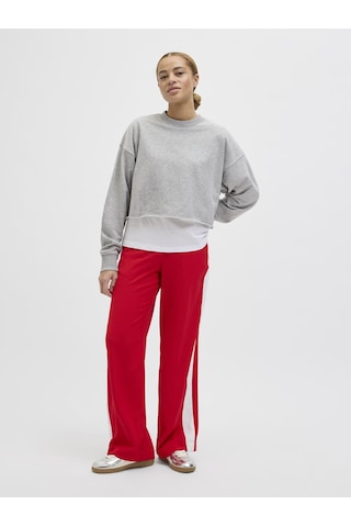 Jack & Jones Kadin Bisiklet Yaka Sweatshirt - Caia - 12253287 Light Grey Melange