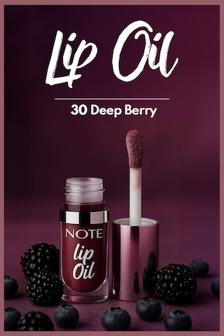 Note Cosmetique Lip Oil Nemlendirici ve Parlatıcı Dudak Bakım Yağı - 30 Deep Berry - Mor