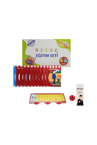 Önel Yayıncılık Dizge 5-6 Yaş Görsel İşitsel Dikkat ve Matematik Güçlendirme Seti + Kişiye Özel İsimli Harry Potter Kitap Ayracı