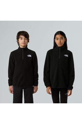 The North Face Teen Glacıer 1/4 Fermuarlı Genç Çocuk Glacier Polar Nf0a8cvgjk31 Siyah