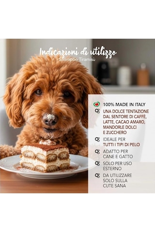 Yuup Home-tiramisü Profesyonel Kedi Ve Köpek Şampuanı - 250 Ml - İtalya Üretimi
