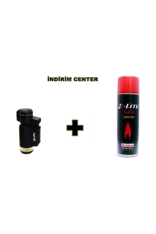 X-Lite Hunter Turbo Otomatik Pürmüz Turbo Çakmak+X-Lite 250Ml ... Siyah
