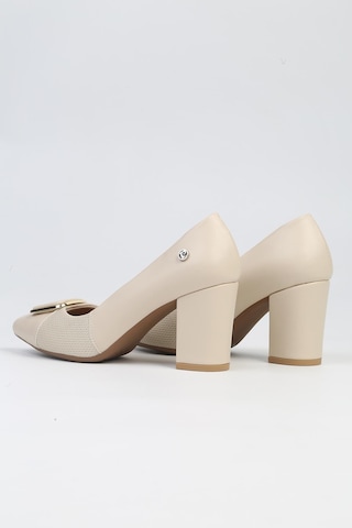 Pierre Cardin Pc-53096- 3592 Krem Cilt-kadın Topuklu Ayakkabı 001