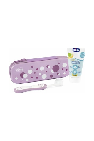 Chicco Diş Fırçası Seti 6+ Ay Lila
