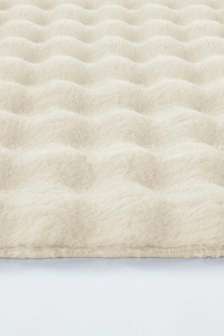 Banyo Paspası Krem Kaymaz Taban Peluş Bubble 50x50 Cm Çok Renkli
