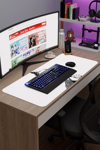 Vinland Saga Anime V4 - 90x40 Xxl Gaming Kauçuk Kaymaz Taban Mouse Pad Fare Altlığı