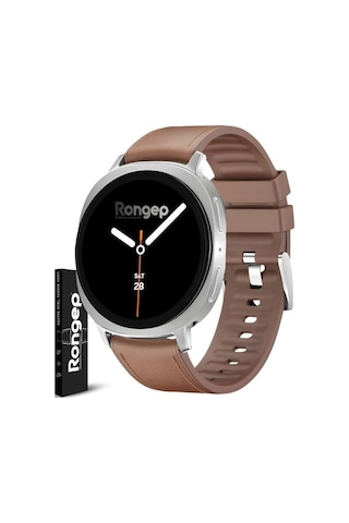 İle Uyumlu Deri Görünümlü Hybrid Kordon Samsung Galaxy Watch 8 44mm/40mm/classic 46mm İçin 1.sınıf Kaplama Samsung Galaxy Watch 8 Kordon Yumuşak Silikon Watch 8 Classic Kordonu