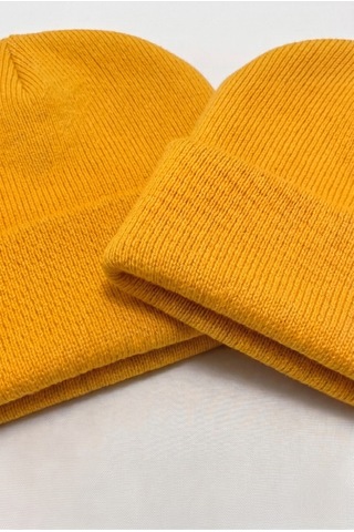 Moibody Premium Unisex Beanie Bere Seti 2 Li Paket Turuncu Turuncu