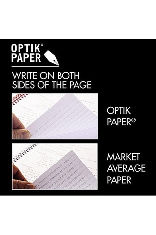 Black N&apos Red Defter, Ciltli, Premium Optik Kağıt, Scribzee Uygulaması Uyumlu, Çevre Dostu, Dayanıklı Spiral Cilt, 11" X 8", 70 Çift Taraflı Çizgili Sayfa, 1 Adet 1&apos Li Paket K67030 103 Ivory