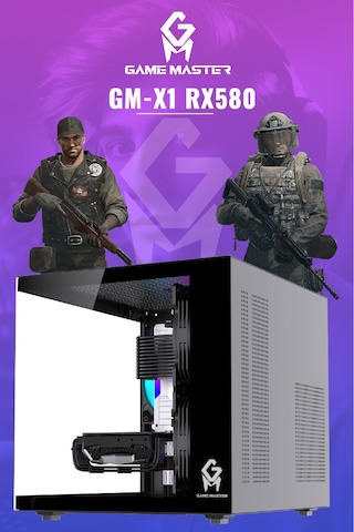 Game Master GM-X1 i3-12100F 16 GB 512 GB M.2 SSD 8 GB RX580 Free Dos Masaüstü Oyuncu Bilgisayarı