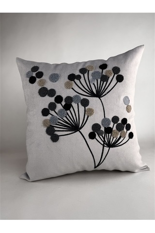 Makine Nakışlı Punch Desenli Kırlent Kılıfı Pun04 43x43 Cm Karışık Renkli