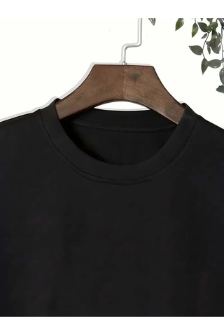 Startmore Unisex Baskılı Oversize Siyah