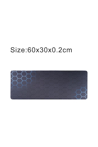 Kaymaz Kauçuk Kumaş Yüzey Oyunu Mouse Mat Klavye Pedi, Boyut: 60 X 30 X 0.2cm Mavi Petek