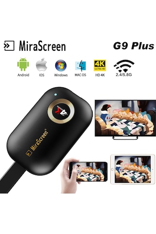 Mirascreen G9 2.4G / 4K Kablosuz Hdmı Wifi Görüntü Aktarıcı