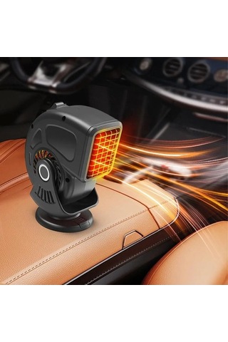 Dancemonkey 9769 12v Araç Isıtıcı Hafif Buz Çözme Ve Sis Giderme - Siyah/kırmızı