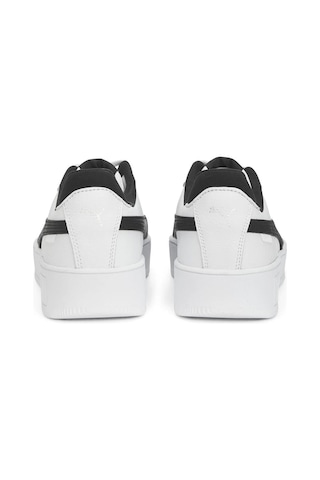 Papuçcity Puma Carina Unisex Günlük Sneakers Spor Ayakkabı Beyaz - Siyah