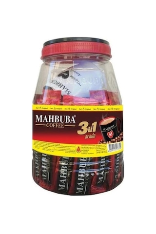 Mahbuba 3ü1 Arada Kavanoz Kahve Bardak Hediyeli 36 X 18 Gr + Renkli Kupa Hazır