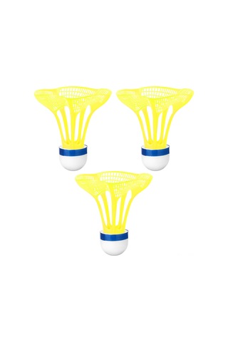 Geeksen Plastik Outdoor Badminton Topu - Sabit Direnc - Sarı Renk - 3 Adet Paket