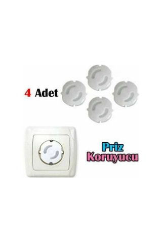 Çocuk Koruma Priz Kapağı 4 Adet Priz Emniyet Kapağı