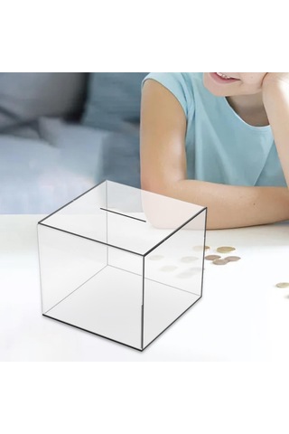 Dolıty Para Kumbarası Kumbara Çocuklar Saklama Kutusu, Kişisel 12cmx12cmx12cm