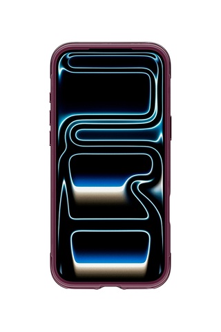 Apple iPhone Uyumlu 18 Pro Kılıf Wiwu Ag-203 Aeroguard Ultra Serisi M-safeli Airbag Tasarımlı Standlı Kapak Bordo