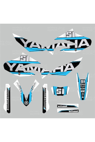 Yamaha Wr 125 R Design Sticker Set Mavi-Siyah 548763311