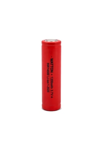Watton Wt-14500 1200mah 3.7v Li-ion Şarj Edilebilir Pil - Kırmızı