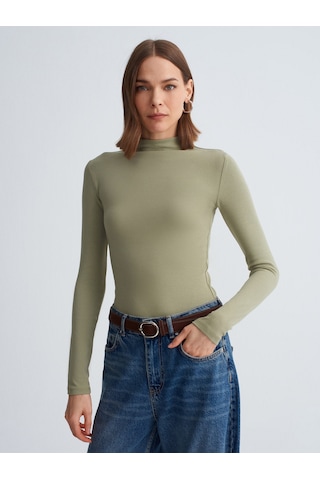 Dilvin 31433 Dik Yaka Top-çağla Çağla