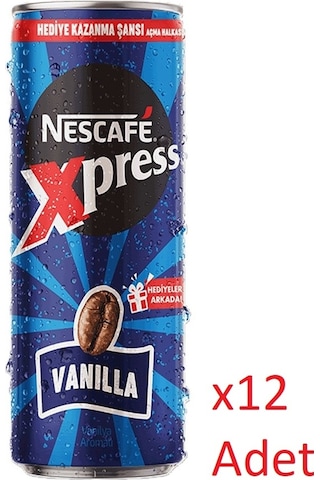 Nescafe Xpress Vanilla Kahve Aromalı Sütlü İçecek 12 x 250 ML