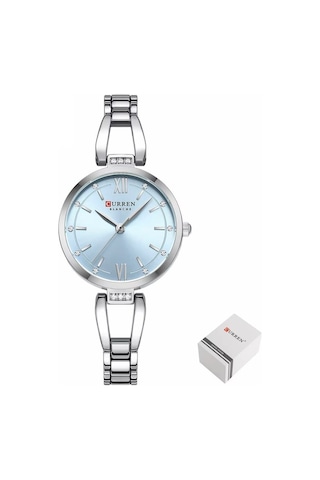 Curren 9092 Quartz Kadin Kol Saati Orjinal Kutusunda -mavi Renk Kadran Gümüş